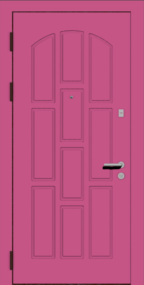 Дверная панель розовая